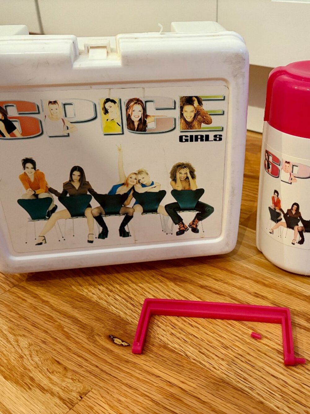 Vintage Spice Girls Lunch Box & Matching Thermos 1990s Y2K Girl Power Collectibl